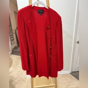St. John Vibrant Red Women's Blazer